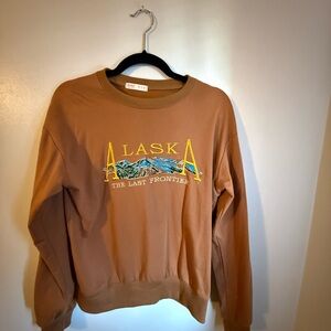 ROMWE Brown Crew Neck Sweater